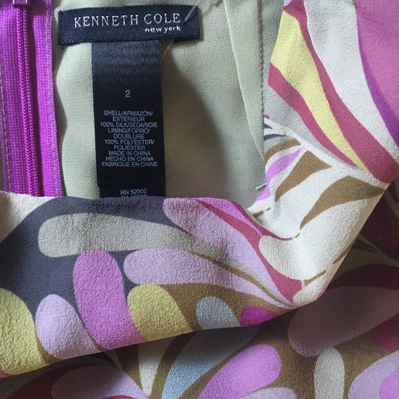 100% Silk flowy floral patterned skirt - Picture 3 of 3